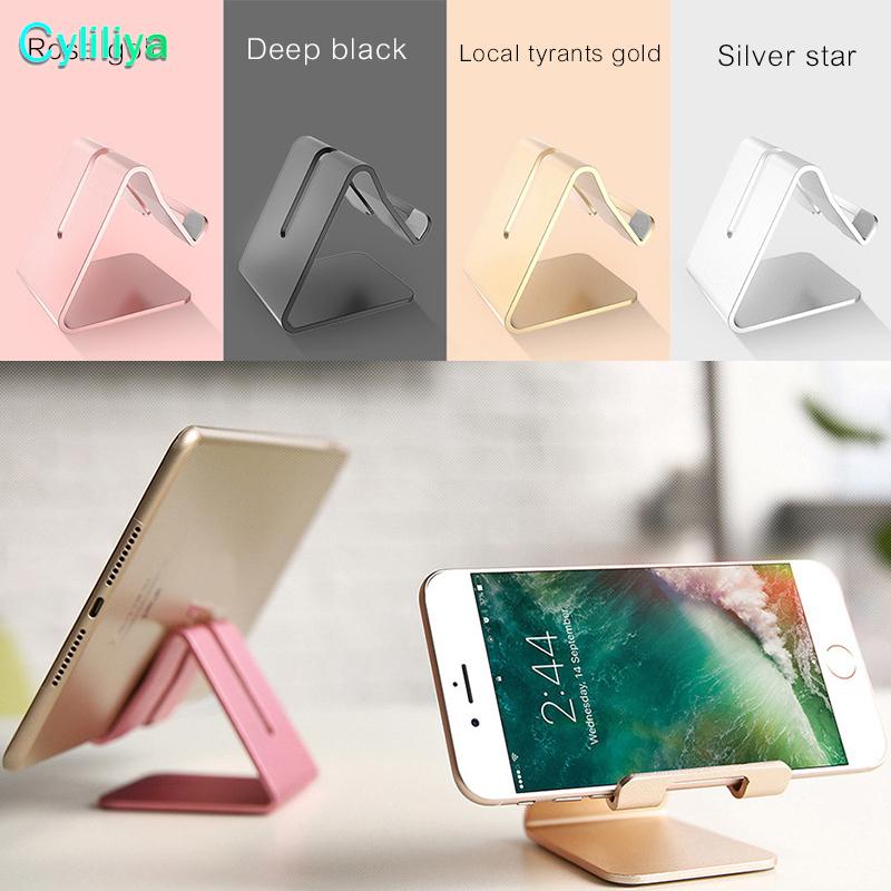 

Cell Phone Mounts & Holders 20pcs Aluminum Metal Mobile Tablet Holder Desk Stand For 7 Plus S9 S8 ZTE Huawei Retail Pa