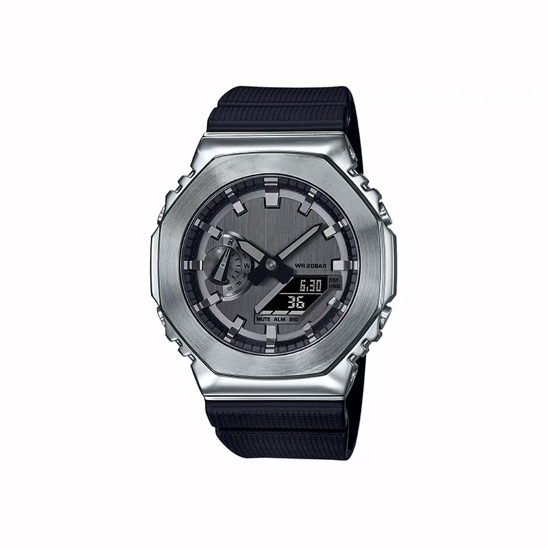 

New metal shell 2100 dual display dial men's sports multifunctional waterproof military quartz automatic watch automatic LED light boy gift shockproof, Ad1-4