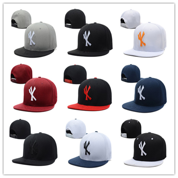 

Wholesale high quality NY Yankees fade Baseball Caps Curved Visor casquette hats 100% cotton gorras Golf bone Snapback Hat, Blue;gray