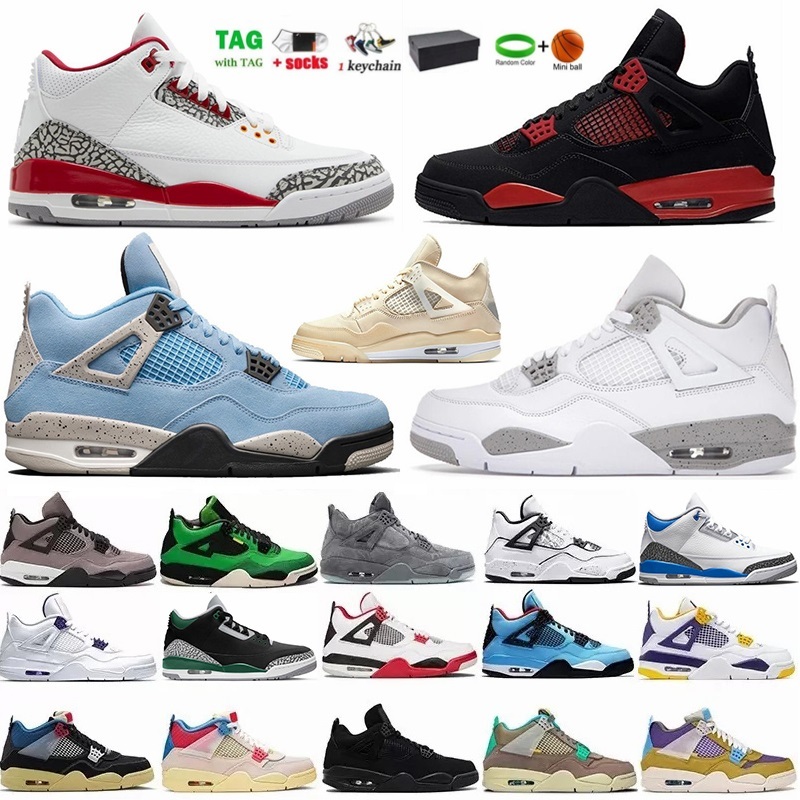 

Mens shoe basketball shoes 3 Cardinal Red 4 University Blue Lightning 4s IV Shimmer Black Cat Fire Red White Oreo Wild Things Jumpman Sports, 22