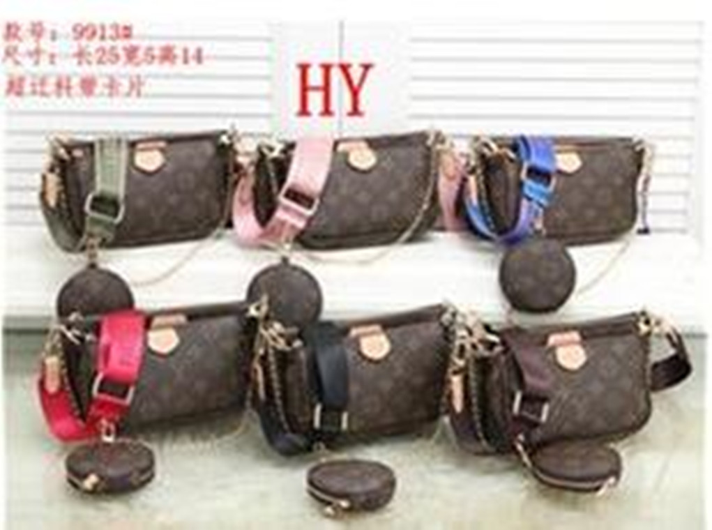 

2021Multi Pochette Shoulder balletsDesigners Purses Wallet Mahjong Bag Crossbody Messenger Shoulder Hand Lv LOUIS 5 VITTON&#13, Red;black