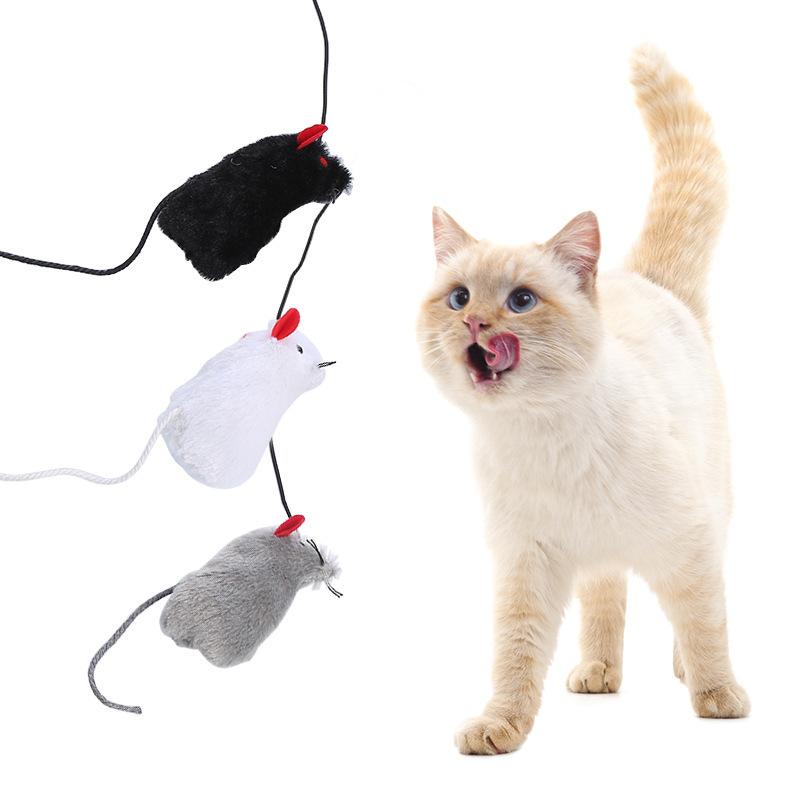 

Cat Toys Pet Toy Ring Mouse Plush Interactive Mice & Animal Stuff Products