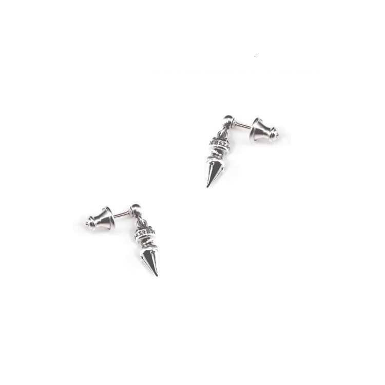925 Solid Sterling Silver Spike Bullet Rivet Stud Earrings Ear Studs Punk Rock 925 Solid Sterling Silver Spike Bullet Rivet Stud Earrings Ear Studs Punk Rock