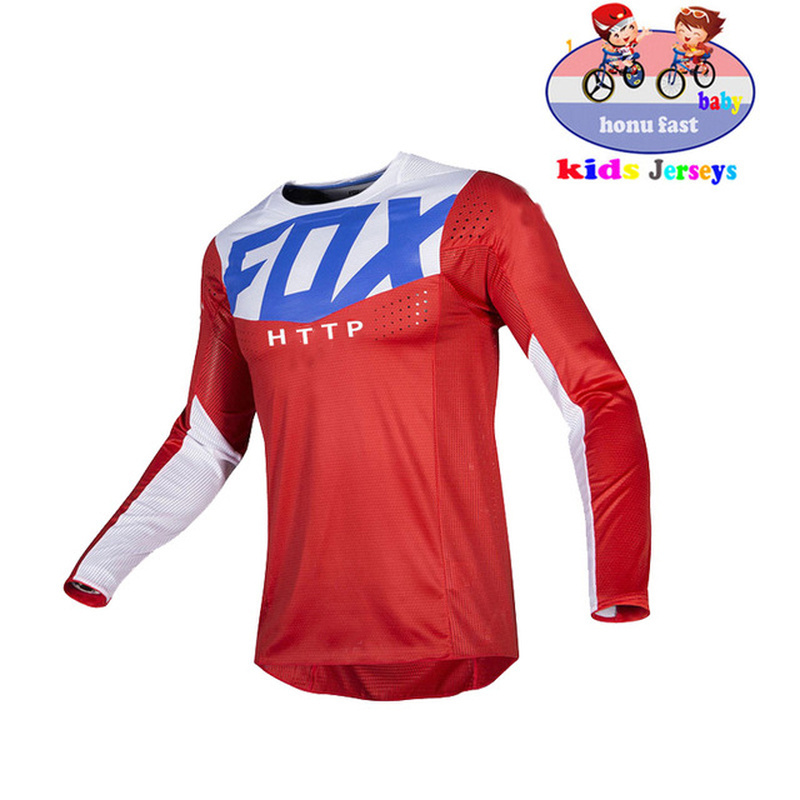 

2020 Kid's Long Sleeve Downhill Jersey Mountain Bike Motorcycle Cycling Crossmax Shirt Ciclismo Clothes for Boys MTB MX T FXR DH X0503, White;black