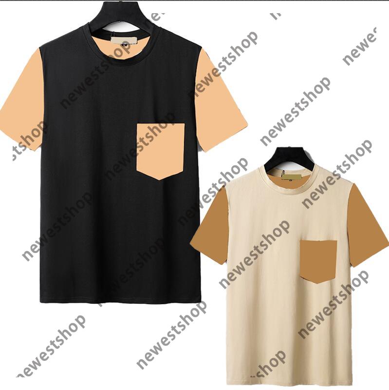 

Summer Men Women Designers T-Shirts luxury stripe print t shirts fashion womens short sleeve casual pocket t-shirt tops tee 2 color