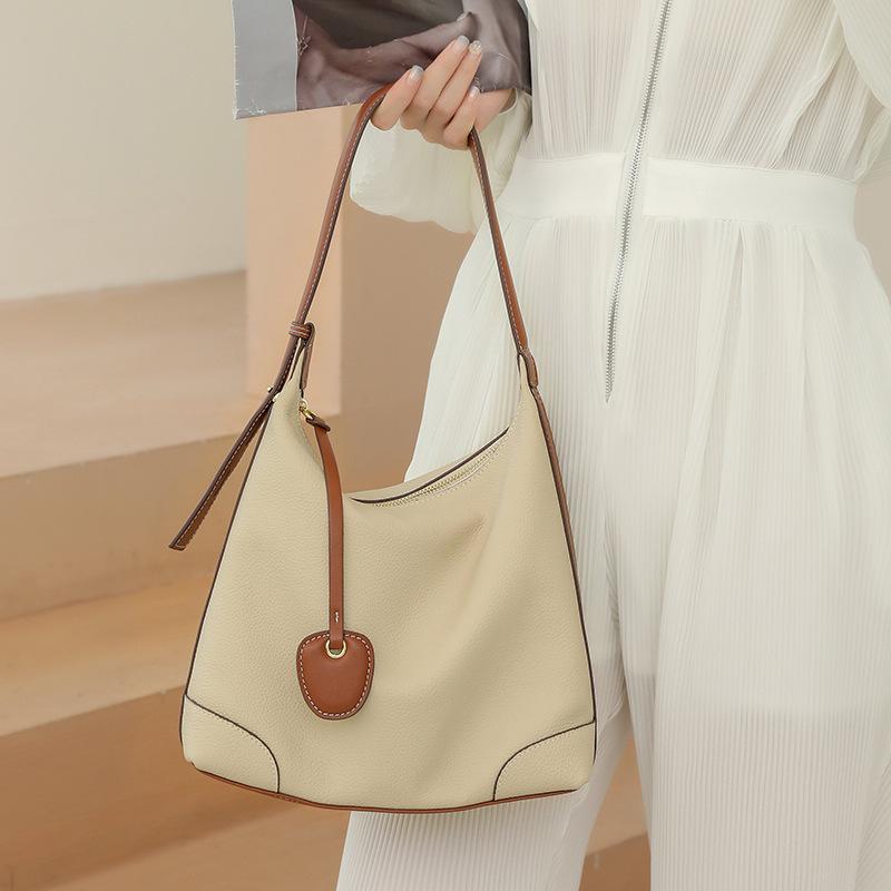 

Evening Bags Luxury Leather Handbags Design Soft Tote Bag 2021 Simple One-shoulder Messenger, Black
