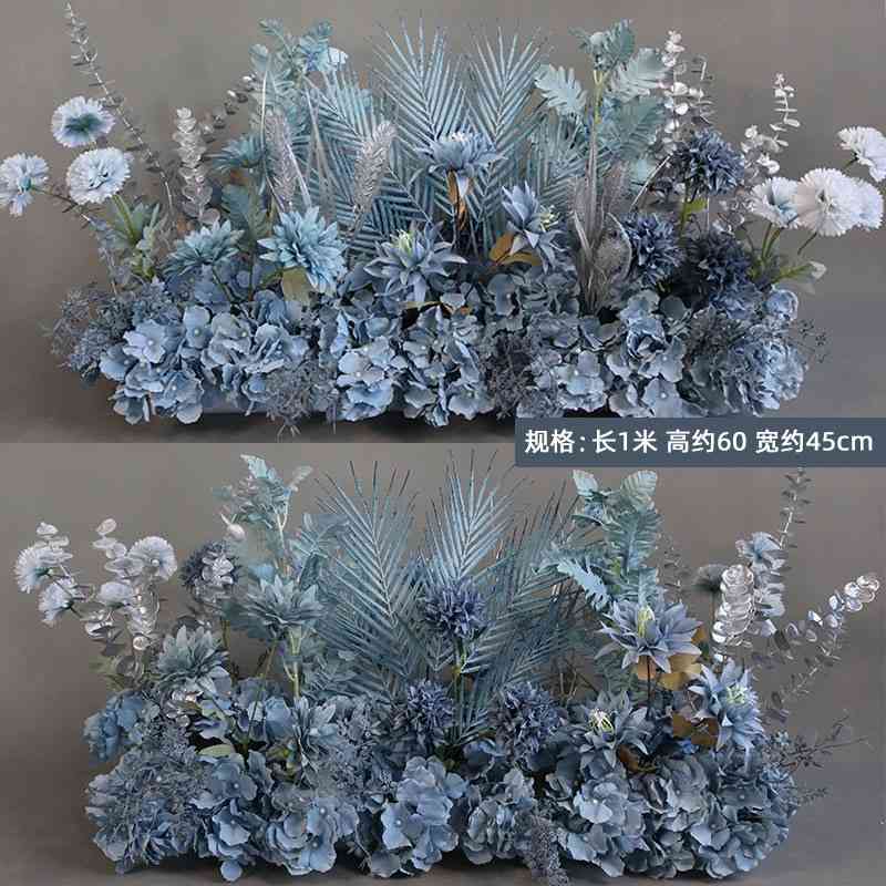 

New finished peony row decoration hanging road guide simulation Flower Hotel flower wall T-stage props