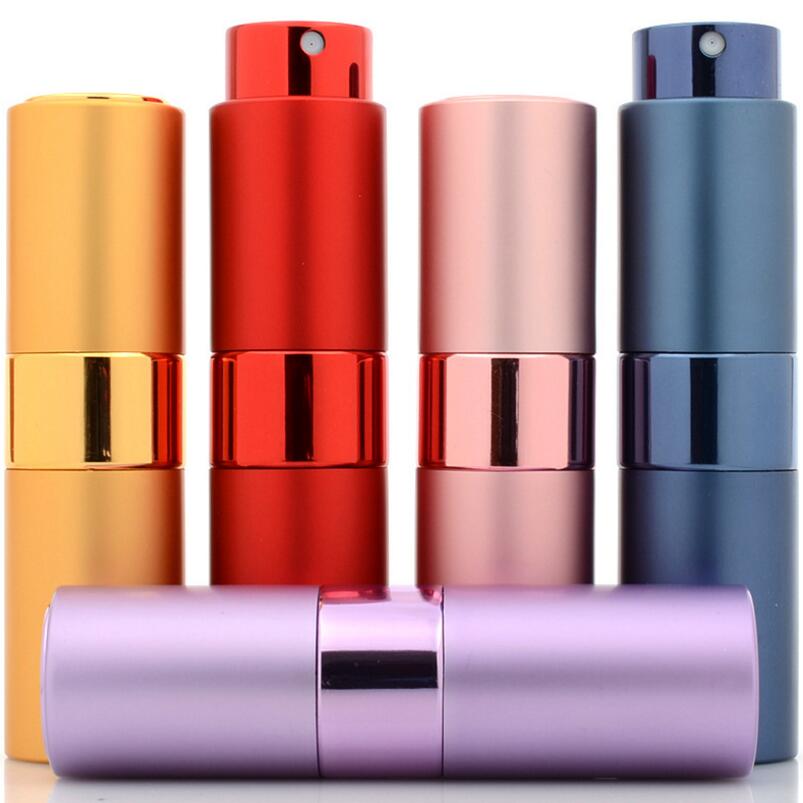 2021 15ML Empty Sample Atomizer Spray Glass Perfume Bottle Rotary Spray Aluminum Cosmetic Packaging Container-image-704233784
