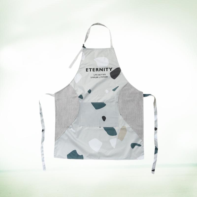 

Kitchen Cooking Apron Wiping Hands Waterproof Oilproof Creative (Grey) Aprons