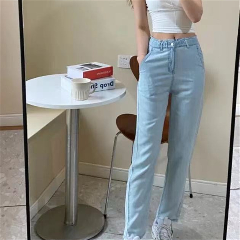Luxury design Summer fashion B family Tencel cotton thin cool comfortable breathable jeans-image-714439031