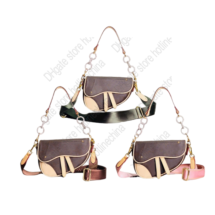 

Women's fashion classic saddle bag original hardware super brand one shoulder bags security number dustbag noble gorgeous 3 color size: