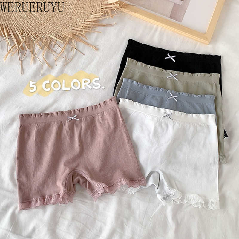 

WERUERUYU Women Safety Shorts Pants Seamless Nylon High Waist Panties Seamless Anti Boyshorts Pants Girls Slimming 210608, Photo color