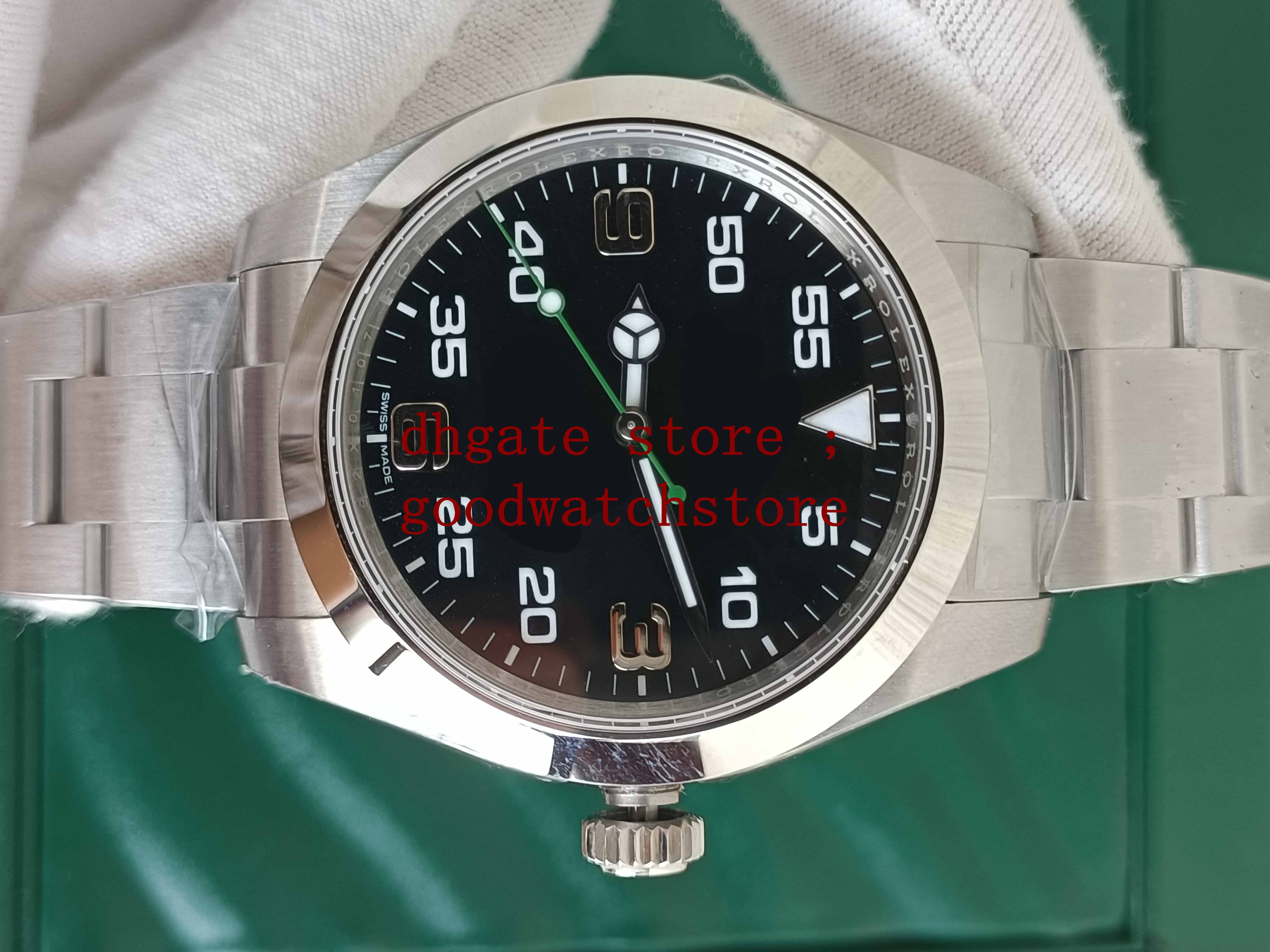 

box Mens Automatic Professional BP V5 40mm Cal.2813 ETA Watch Movement Mechanical Men Men's 116900 Wristwatches, Black