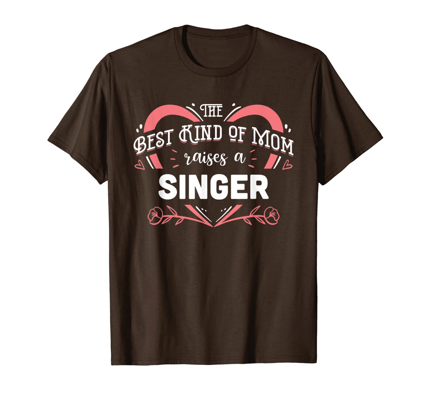 

the kind of mom raises a singer gift t-shirt, White;black