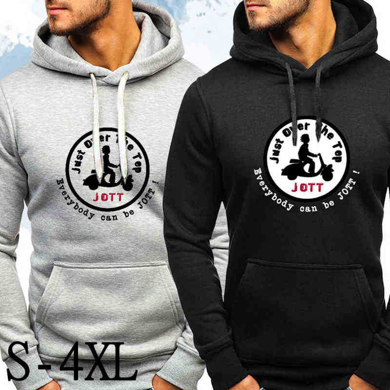 

2021 Jott Printed Long Sleeve Men' Hoodies Street High Quality Hooded Pullover Spring/autumn Sweatshirts Essentials Man Clothes H1201, White
