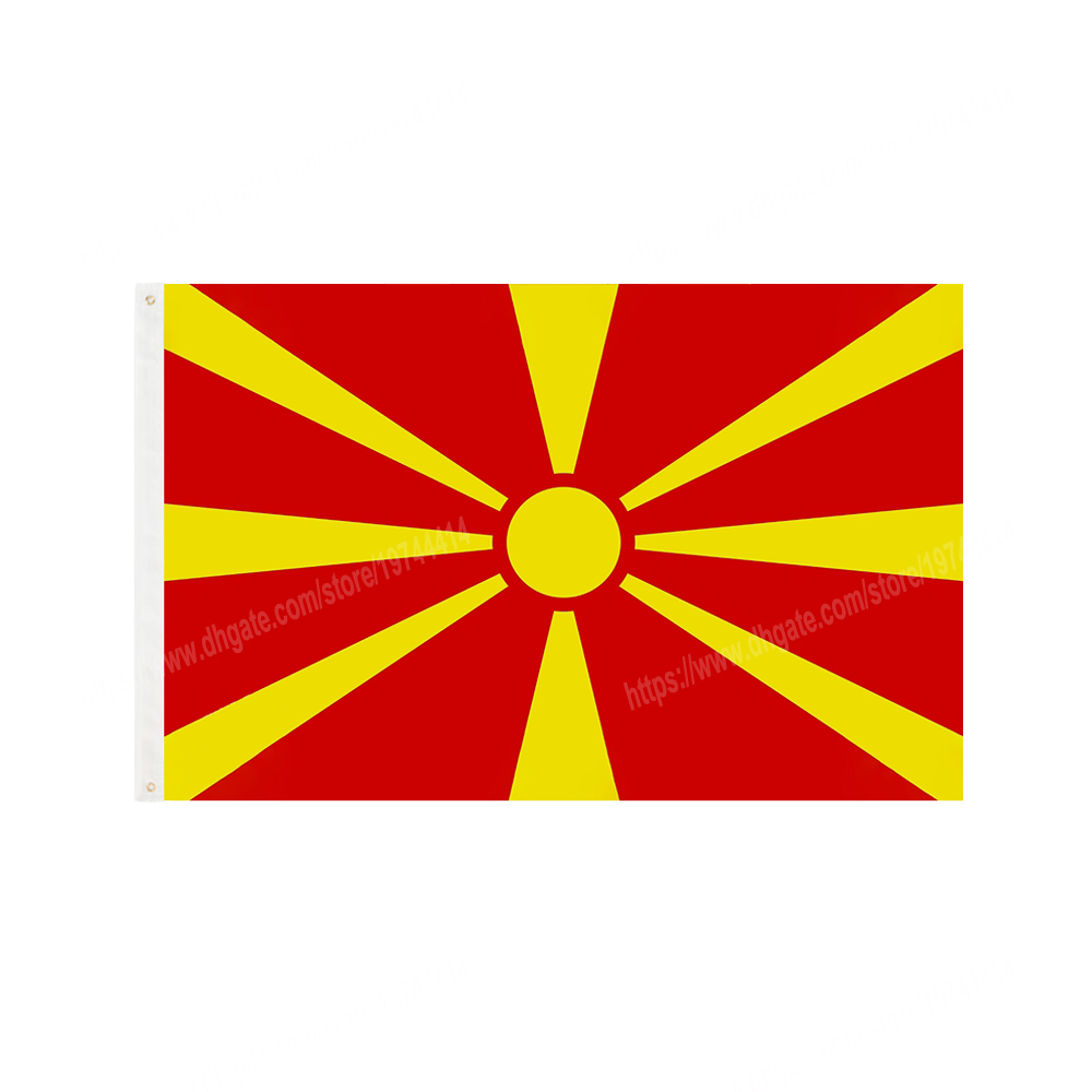 

Macedonia Flags National Polyester Banner Flying 90 x 150cm 3 * 5ft Flag All Over The World Worldwide Outdoor can be Customized