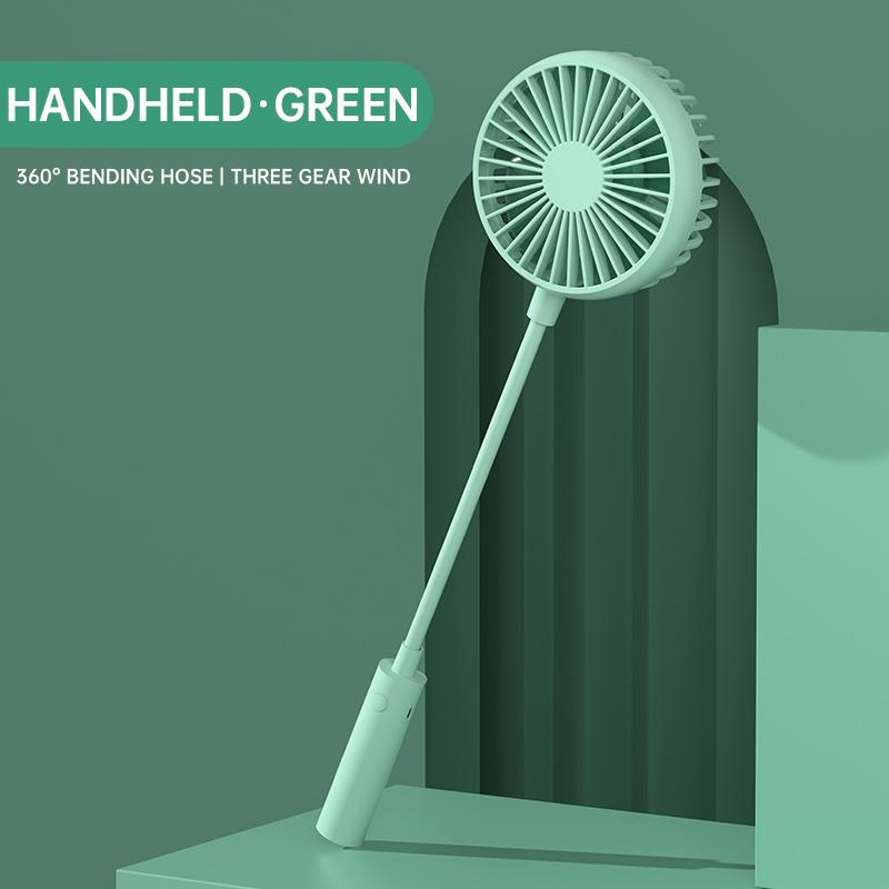 

Electric Fans Mini Cooling Fan Hand Held Collapsible 3 Level USB Neck Plastic Rechargeable For Home Office Outdoor Air Cooler