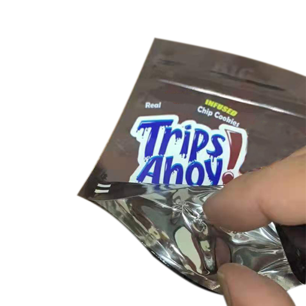 

trip AHOY mylar bag empty edibles package 250mg/500mg four colors