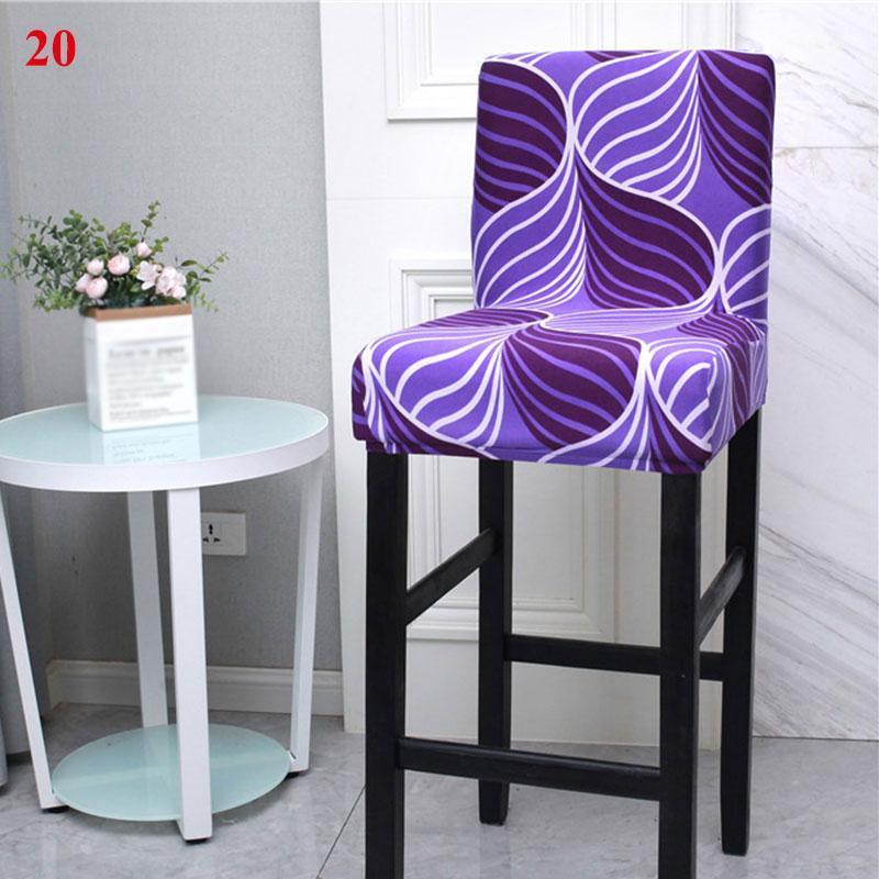 

Bar Chair Cover Colorful Short Back Covers Creative Seat Antimacassar Slipcover Arm Banquet