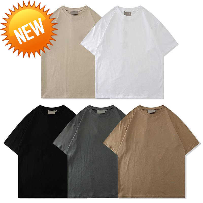 

Topquality 21ss Designer Tide T Shirts Chest Letter Laminated Print Short Sleeve High Street Loose Oversize Casual T -Shirt 100 %Pure Cotton, Beige