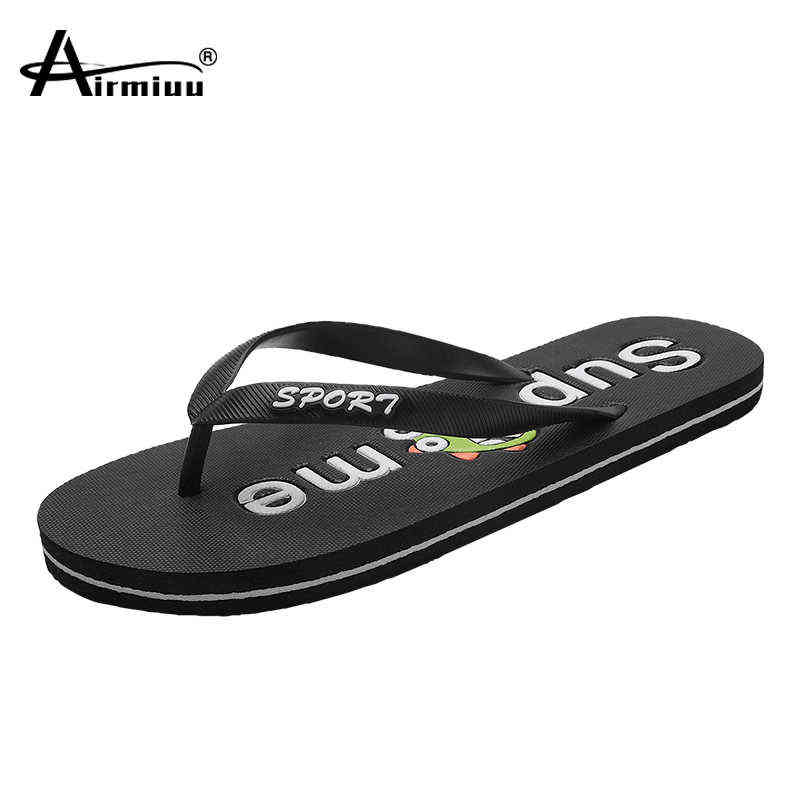 

Slippers Cartoon Summer Men Flip Flops High Quality Beach Slippers Non Slip Indoor Bathroom Slides Rubber Sole Zapatos Hombre 220308, Yellow