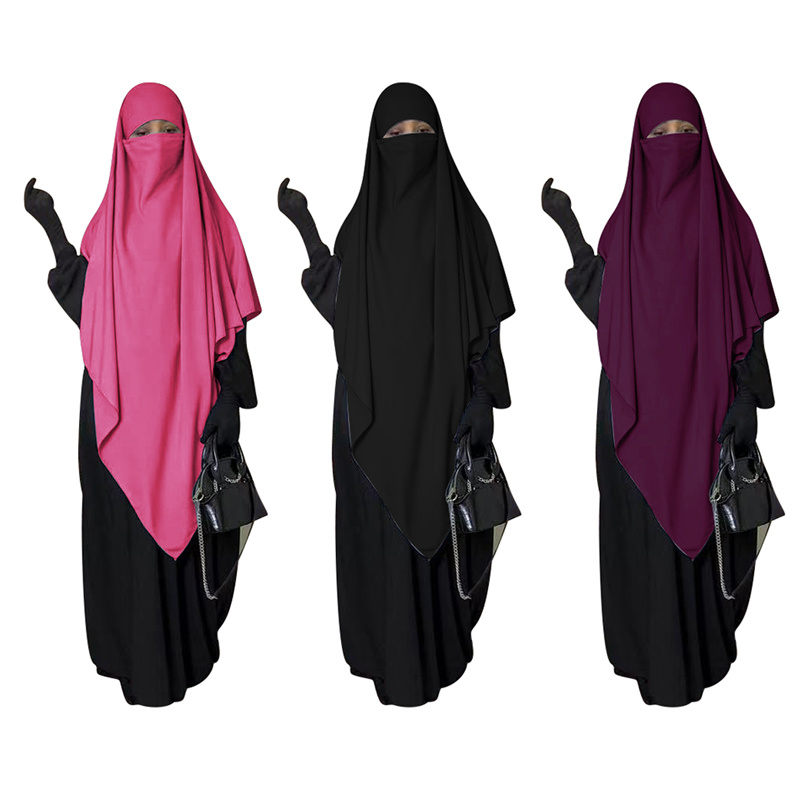 

Eid Hooded Muslim Women Long Khimar Hijab Prayer Garment Djellaba Jilbab Abaya Ramadan Gown Abayas Islamic Niqab Burka Jubah