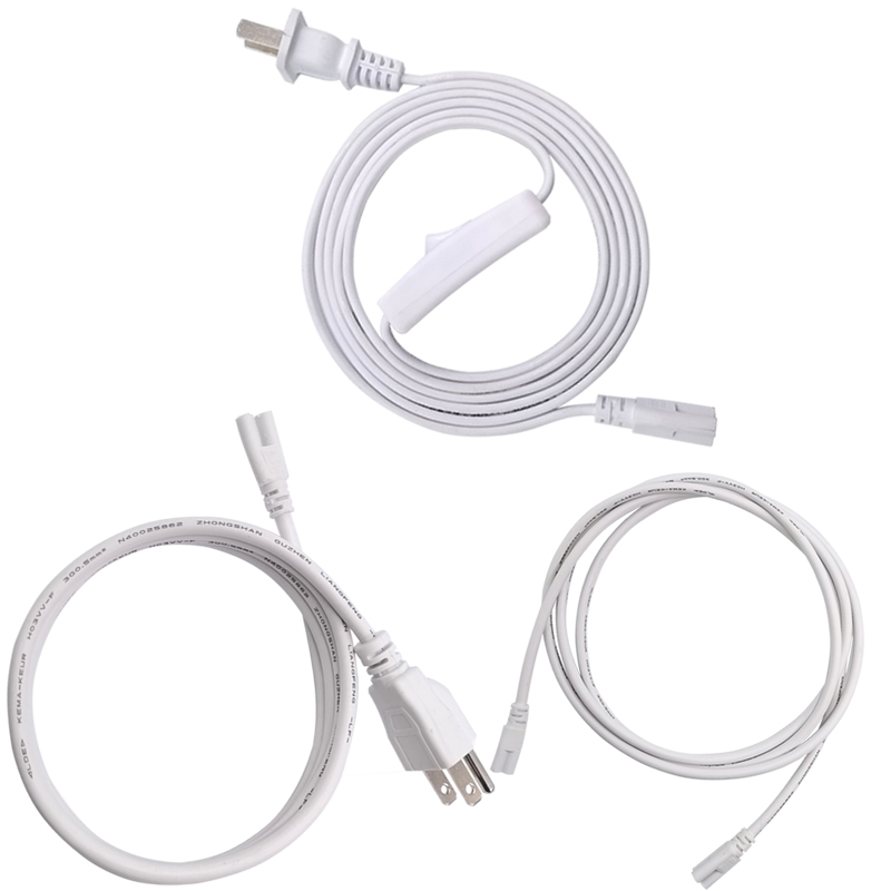 

T5 T8 Power Cords With Switch,LED Tubes Extension Cord(100Pack)