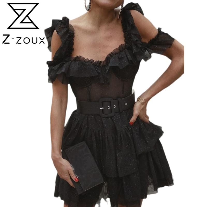 

Women Dress Temperament Black es Backless High Waist Sleeveless Mini es Plus Size Sexy Summer 210524