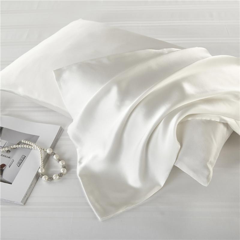 

Pillow Case 100% Mulberry Silk Pillowcase Anti-age Both Side For Hair Facial Care 51*36cm Breathable Comfortable