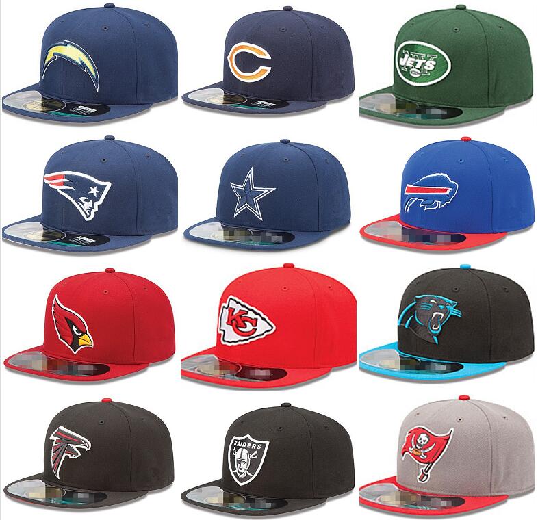 

All Teams Sport Fitted Cap Men's Fashion US Football Full Closed Caps Casual Leisure Solid Color Fashion Size Summer Fall Hat, Blue;gray