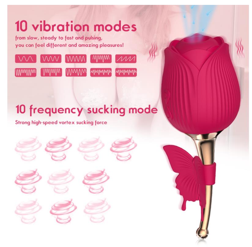 adultshop 2022 Vibration jump egg Rose vibrator full court flower sucking flirting sucking female masturbation wholesale CR001-image-744889782