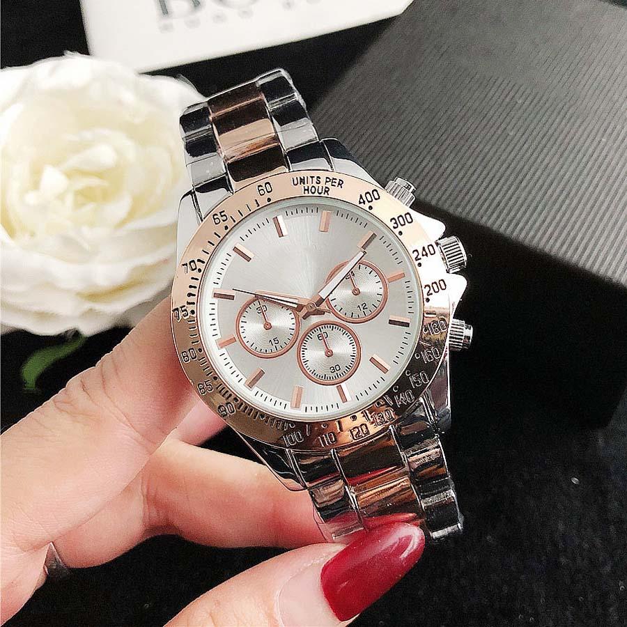 

Gold Watch Brand Watches Men Metal Steel Band Quartz Luxury Wrist Watch Luxury Goods, Gold silver
