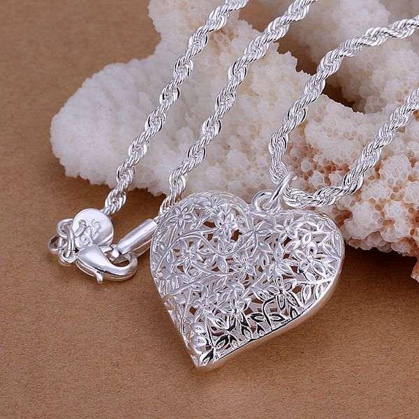 

Jewelry 925 Chain Sterling Snake Men Heart Pendant Xmas Fine Fashion Link For 2021 New Silver Necklace Gift Nice Hot Italy Women Arriva Mhiu