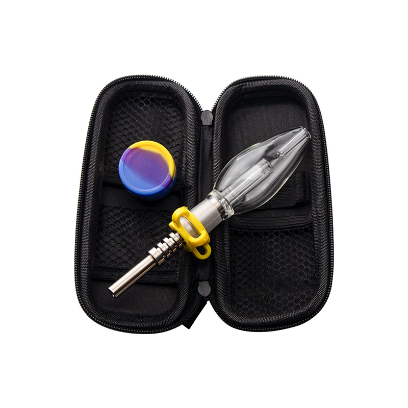 Glassvape168 CSYC NC019 Hookah Oil Rigs Glass Pipes Bag Set 14mm Titanium Quartz Banger Nail Bubbler Pipe Dab Rig Bong-image-418856441