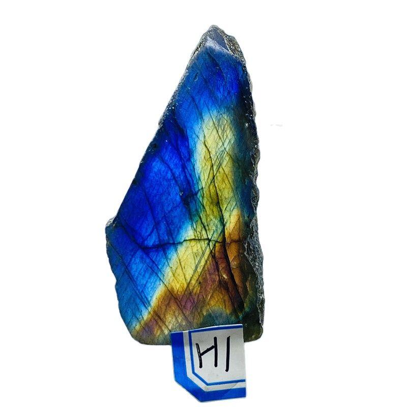 

Decorative Objects & Figurines Natural Labradorite Mineral Specimen Single Side Polishing Of Rough Stone Energy Crystal Healing Home Decorat