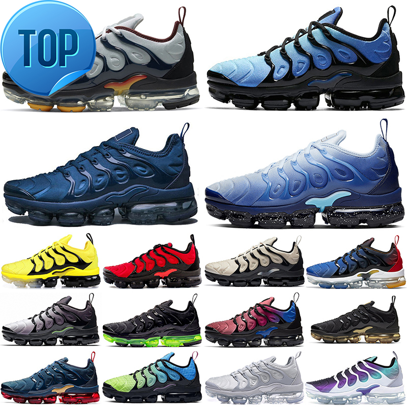 

breathable tn plus running shoes for men women Triple Black White Cherry Fresh Atlanta Hyper Blue 080 Bred Pure Platinum mens trainers sport, Psychedelic purple