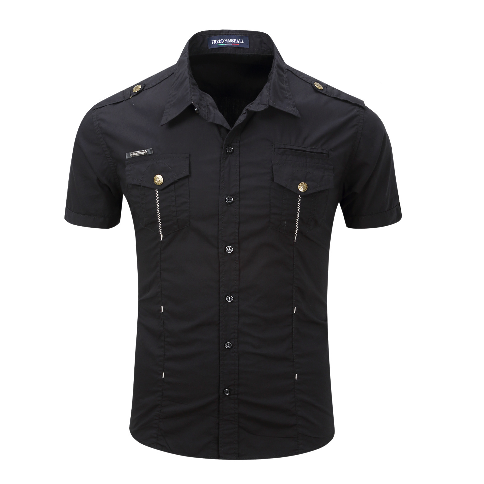 

HZUL Plus Size Shirts Fashion Brand Mens Cotton Shirt Short Sleeve Camisa Masculina Men' Clothing Casual Thin Z2HC, White