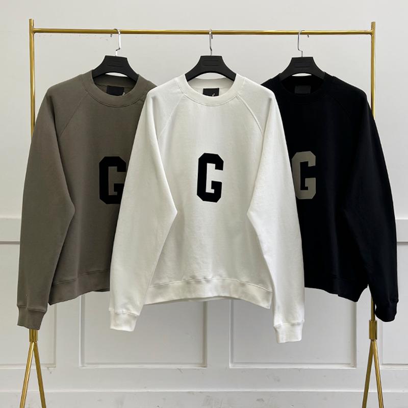 

Men's Hoodies & Sweatshirts Fw21 Fashion Sweater Jerry Lorenzo Designer Brand 100% Cotton Printing Letters Hip Hop Loose Unisex Long Sleeves, Black