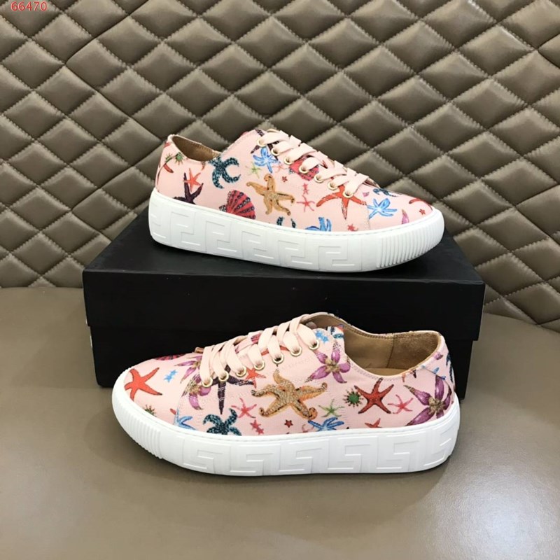 

Men dress shoes high-end custom portable comfortable lace-up casual printed starfish head design decorative black, Pink