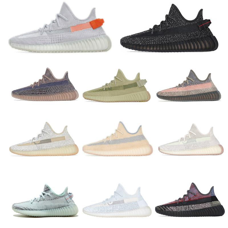 

Static Reflective Running Shoes V2 Black White Men Women kanye Butter Sesame Beluga 2.0 Zebra Sneakers Sport Size 36-48, Double box(buy separately;not deliver)