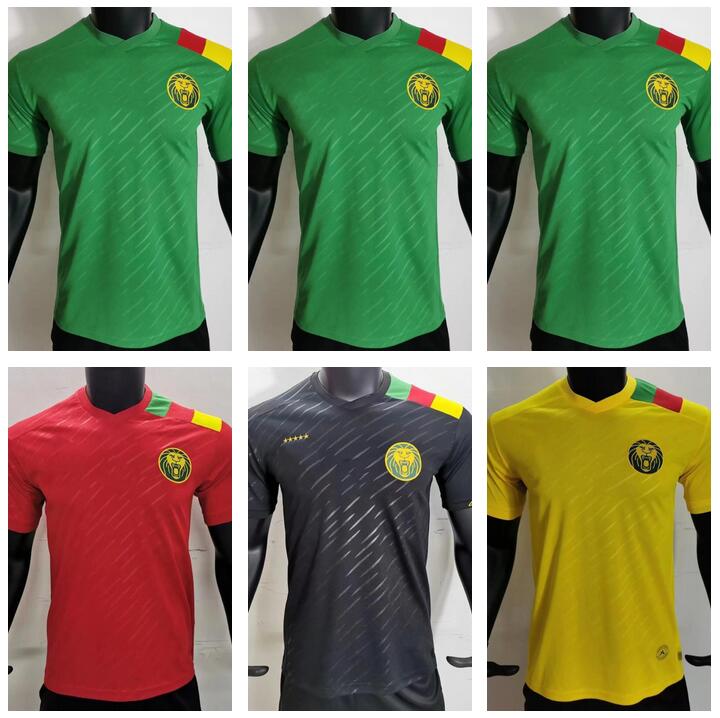 

2021 2022 Cameroon Nations Team ABOUBAKAR Mens Soccer Jerseys 21 22 23 ETO'O Special Edition Black Red Home Away Football Shirts Africa Cup CHOUPO MOTTING Uniforms