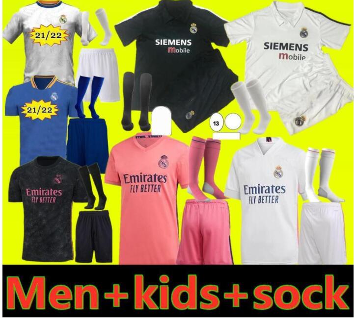 

2021 2022 Real Madrid Soccer Jersey HAZARD home away adult shirt ASENSIO ISCO MARCELO Retro 02 03 kids kit Football uniforms, Gold