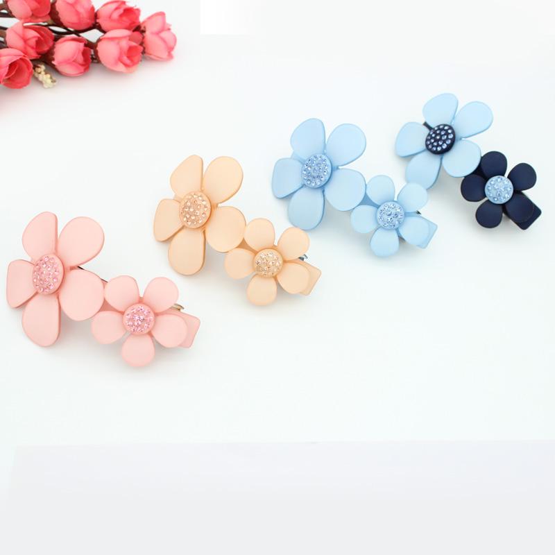 

Hair Clips & Barrettes Flower Barrette - Fashion Rhinestone Accessory For Women Girl Styling Tool Clip Clamp Ornament Tiara Prom