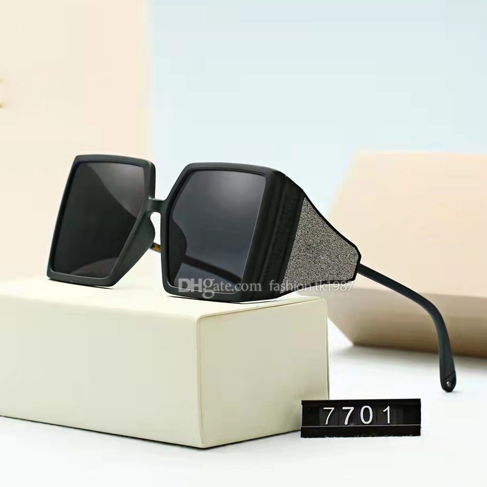 

High quality brand sunglasses for Women uva400 geometric full frame square Designer Sunglasses retro beach Glasses with box