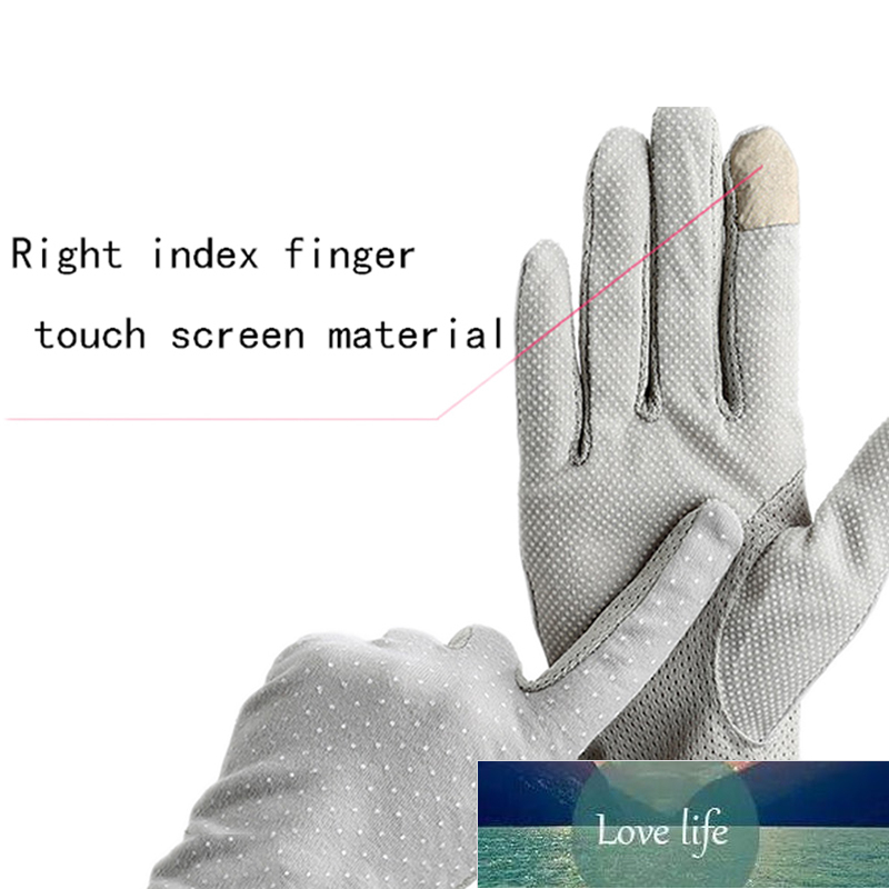 

Women's Summer Driving Gloves Car sun protection Cotton Gloves Feather pattern Lace Bow Macrame Anti-slip Touch Screen