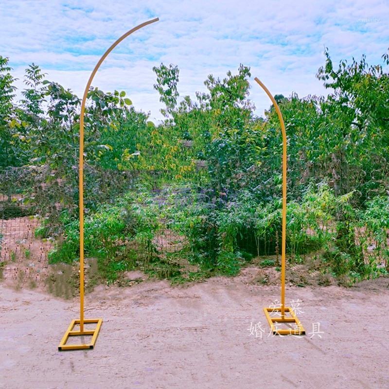 

Party Decoration Wedding Ironwork Props Arched Waving Arches Stage Welcoming Area Decorations Outdoor Forest Background Frame