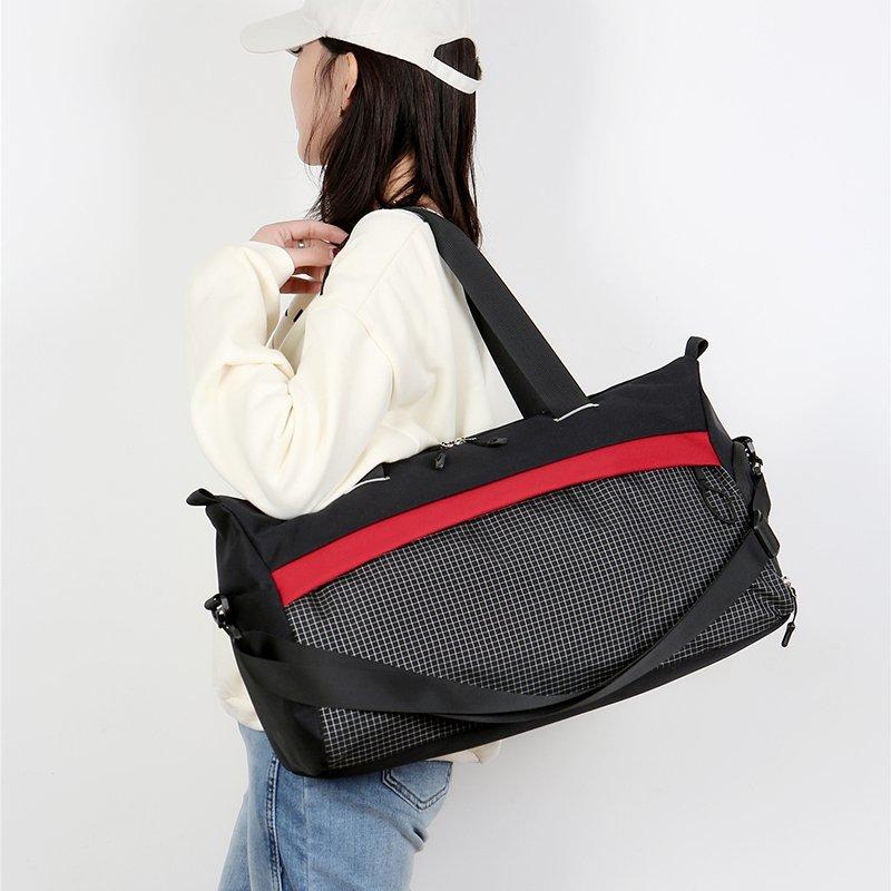 

Large Capacity Waterproof Travel Bag Fitness Shoulder Crossbody Luxury Designer Handbag Tote Bags For Women Bolso Hombre Cross Body, Black
