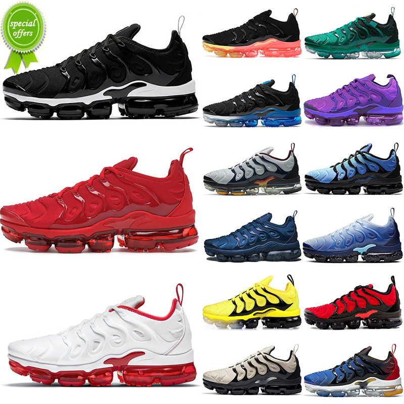 

36-45 breathable tn plus running shoes for men women Triple Black White Cherry Fresh Atlanta Hyper Blue63 Bred Pure Platinum mens trainers sport, Usa