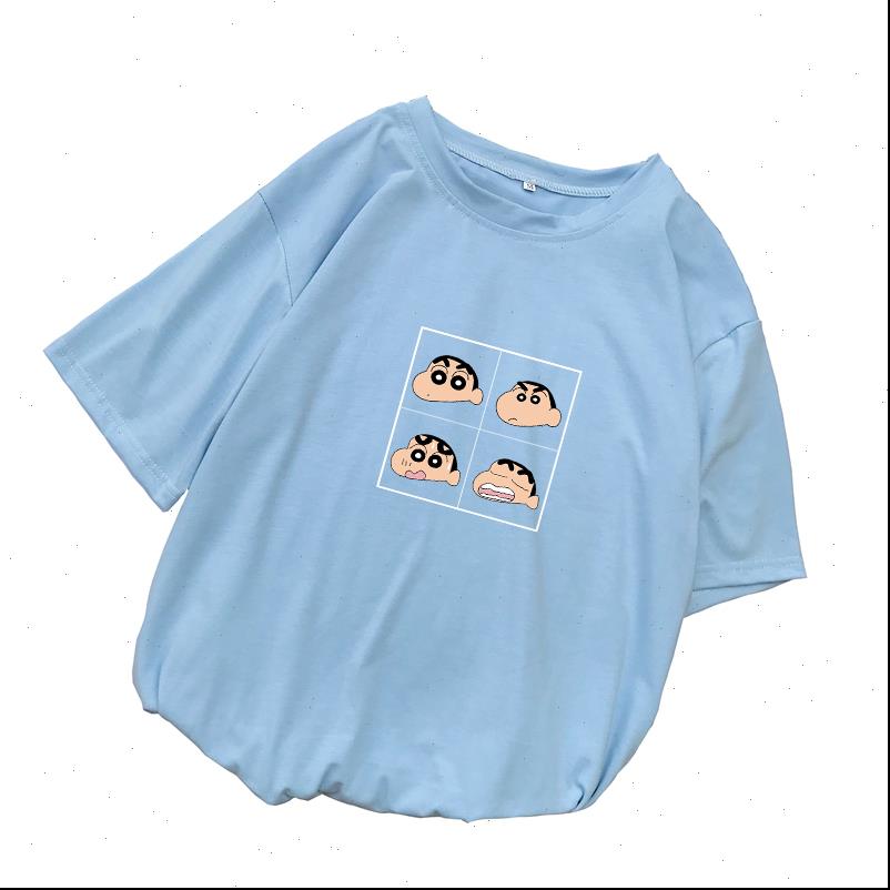 

women crayon womens shin chan anime t shirt summer casual harajuku kawaii print tee femme short sleeve loose clothes, White