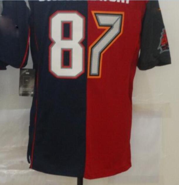 

Professional Custom Jerseys NE 11 12 87 Embroidered Split Limited Mens American Football Jersey A2, 87 gronkowski